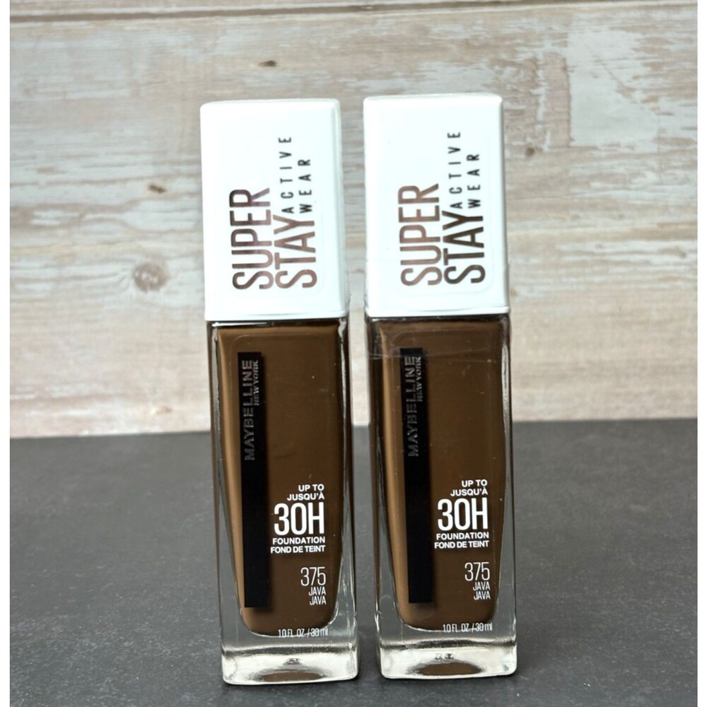 2 Pack Maybelline Super Stay Foundation 30 Hr Full Coverage # 375 Jawa